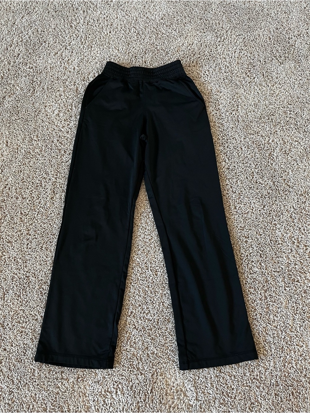 Varsity Black Track Jogger Pants for Women